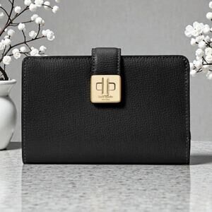 Kate Spade Phoebe Medium Leather Wallet in Black KF534